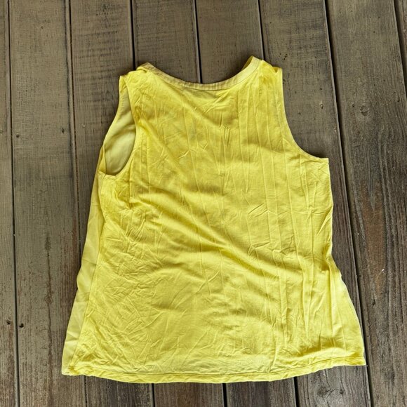 Cynthia Rowley XL Matching Sleeveless Top Shorts Outfit Yellow Black Lemons - Picture 7 of 10